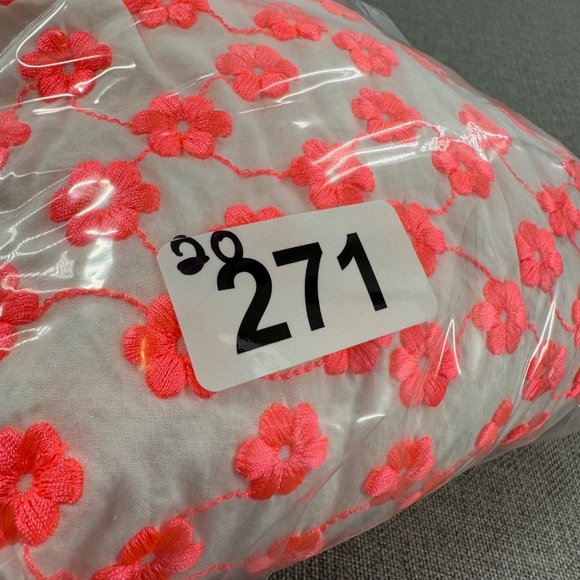 J. Crew Fit & Flare Dress Sleeveless Sz 0 Round Neck Neon Pink Orange Floral - Picture 14 of 14